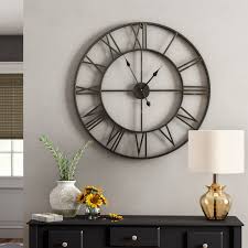 Oversized Elborough Roman No Iron 30 Wall Clock Perfect For My Rustic Industrial Farmhouse Theme And Clock Wall Decor Big Wall Clocks Farmhouse Wall Clocks