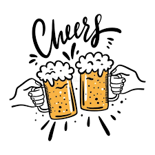 Cheers With Beer Glasses Mug Hand Drawn Vector Illustration Cartoon Style Iso Affiliate Vector Drawn Beer Drawing How To Draw Hands Cartoon Styles
