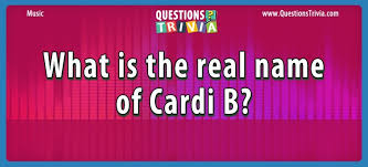 Which member of the beatles had dyslexia? Question What Is The Real Name Of Cardi B