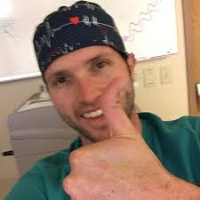 Blue Surgeon Scrub Hat Nurse Doctor Cap Medical Nursing Gift EKG X-ray  Veterinarian ECG With Hearts