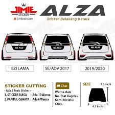 Berdasarkan surat kabag keuangan nomor 1642/un56/ku/2020 maka disampaikan jadwal pembayaran mahasiswa semester ganjil tahun akademik 20201/20202 sebagai berikut. Sticker Kereta Sticker Belakang Perodua Alza Custom Warna Dan No Plat Shopee Malaysia