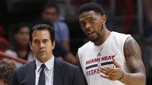Uh clearly thinks he's got a. Udonis Haslem Flexing His Coaching Muscle As Well South Florida Sun Sentinel South Florida Sun Sentinel