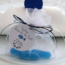 Gastgeschenk Basteln Fur Die Kommunion Blaue Pfefferminzfische Im Organzabeutel Kleines Gastgeschenk Konfirmation Zur Taufe