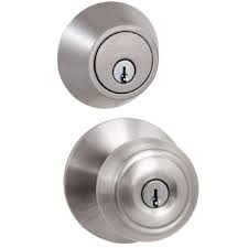 Get free shipping on qualified defiant door locks or buy online pick up in store today in the hardware department. Defiant Hartford Satin Nickel Entry Knob And Single Cylinder Deadbolt Combo Pack Home Garden Door Knobs Levers Corsoitalianews It