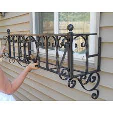 Add to favorites previous page. Vintage Wrought Iron Flower Window Boxes Pair Image 3 Of 10 Wrought Iron Window Boxes Wrought Iron Decor Iron Decor