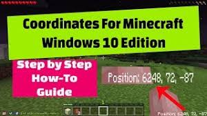 These coordinates are hidden in the debug screen in the computer versions of minecraft. Question How To See Coordinates In Minecraft Windows 10 Os Today