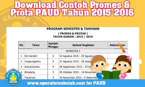 Check spelling or type a new query. Download Contoh Promes Prota Paud Tahun 2015 2016 Operator Sekolah