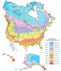 Plant Hardiness Zone Map For North America