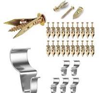 160-Piece Self-Drilling Drywall Anchor Kit - Zinc Screws For Hollow Walls &  Sheetrock