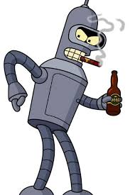 Bite My Shiny Metal Meme Bender Futurama Zabavnosti Risunki