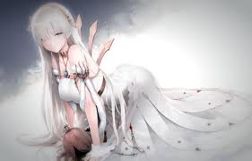 Welcome to animewallpapers.com if you want to know what actually happened to the site since february of 2007, please read our post. Wallpaper Girl White Long Hair Dress Boobs Breast Anime Painting Digital Art Ecchi Artwork Fantasy Art Chest Illustration Manga Fantasy Girl Images For Desktop Section Prochee Download
