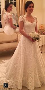 New Marvelous Tulle Lace Queen Anne Neckline A Line Wedding Dress With Beadings Lace Appli Wedding Dress Necklines Tulle Wedding Dress Queen Wedding Dress