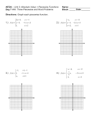 In this worksheet, we will practice identifying, writing, and evaluating a piecewise function. Afda Name Day 7 Block