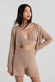 Shop jackets and coats for women at ardene. Ariel Knitted Shorts Shorts Gina Tricot