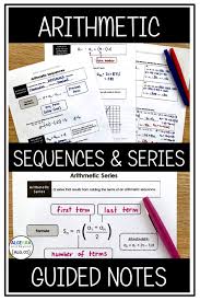 Arithmetic Sequences And Series Teaching Algebra High School Algebra High School Math