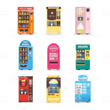 Find the best deal on the original 1985 carousel gumball machine: Cartoon Vending Machine Set With Food Drink Cakes Popcorn Snacks Vending Machine Vending Machine Design Graphic Design Posters