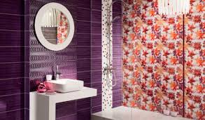Le carrelage dans la salle de bains constitue un revêtement très plébiscité et ce n'est pas un hasard. Carrelage D Interieur Wave Violet A Tubadzin De Salle De Bain De Sol En Ceramique