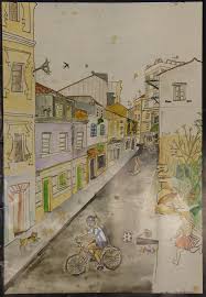 Sígueme en las redes sociales. Idealizacion De La Calle A Gaiteira Pintada Por Correa Corredoira As Xubias Os Castros A Gaiteira