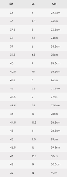 Use the shoe size converter charts below to convert your shoe size across any of the various shoe sizing systems used worldwide. Kapel Mel Trolley Bus Converse Size Chart Uk To Us Jeg Er Enig Ol Bejdsemiddel