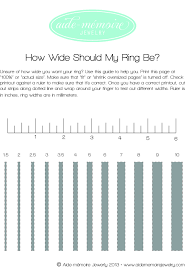 Free Printable Ring Width Guide In 2019 Engagement Rings