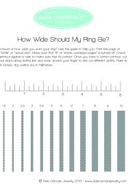 free printable ring width guide in 2019 engagement rings