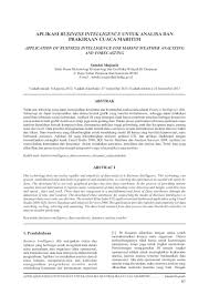 Pdf Aplikasi Business Intelligence Untuk Analisa Dan Prakiraan Cuaca Maritim Application Of Business Intelligence For Marine Weather Analyzing And Forecasting Subekti Mujiasih Academia Edu