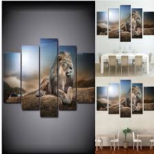 4.4 out of 5 stars. 5 Panel Lion Landscape Abstract Picture Poster Hd Animal Home Decor Modern Wall Art Paintings Buy At A Low Prices On Joom E Commerce Platform