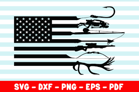Free Free 259 Hunting Fishing American Flag Svg SVG PNG EPS DXF File