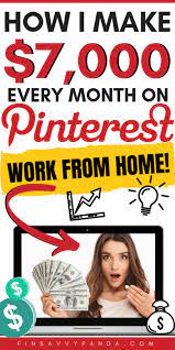 This is a chance to make money doing something fun, and you don't. How To Make Money On Pinterest In 2021 For Beginners Finsavvy Panda