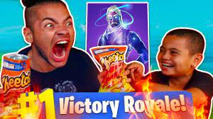 1 KILL = EXTREME FLAMING HOT CHEETOS WITH NO WATER CHALLENGE! *I ALMOST  DIED* FORTNITE 9 YR OLD KID! - YouTube
