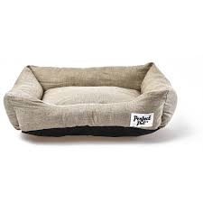 Treat your most beloved companion to a little luxury with our britedoggie comfy faux fur pet bed. Perfect Pet Bolstered Hessian Linen Pet Bed Big W