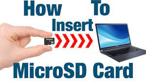 Open the sd card, through computer, and create four new folders: How To Insert Microsd Card Into Laptop Youtube