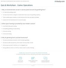 Do you know the secrets of sewing? Quiz Worksheet Casino Operations Study Com