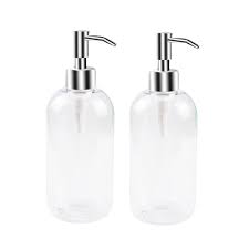 Black And White Hand Soap Dispenser Soap Dispensers Bottles 16oz Countertop Lotion Clear With Stainless Steel Pump Ulg Empty Bpa Free Liquid Ha Soap Dispenser Hand Soap Dispenser Liquid Hand Soap