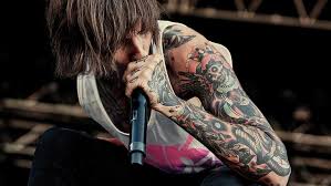 Bmth tattoo via tumblr on we heart it. Hd Wallpaper Men S White Tank Top Music Oliver Sykes Bring Me The Horizon Wallpaper Flare