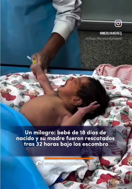 #TerremotosVenezuela | Una madre y su bebé de tan solo 18 días de nacido  fueron rescatados con vida entre los escombros dejados por los sismos  registrados el miércoles, 24 de junio, en un operativo ...