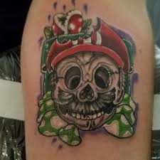 Mario Bross Skull Tattoo Skull Tattoo Tattoos Skull