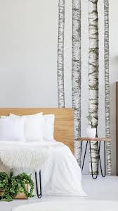 Birch Tree Wall Decals Peel And Stick Realistic Birch Trees Peel And Stick Giant Wall Decals In 2020 Birch Tree Wall Decal Tree Wallpaper Bedroom Wall Decals For Bedroom