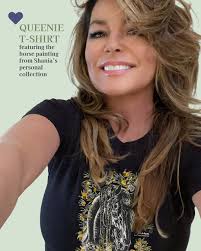 Our new Fall/Winter merch collection is selling fast, including the very  special Queenie Collection! This design is close to Shania's heart,  featuring a beautiful painting by the artist Carolyn Sinclair, of her