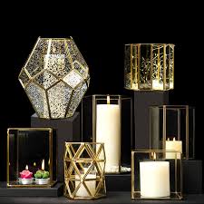 Geometric shaped mirrored candle sconce. Exquisite Glass Candle Holder Candle Holders Candles Glass Candle Holders