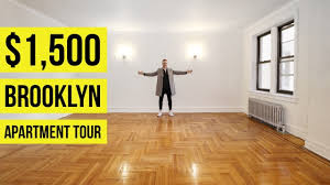 Beautiful 2 bedroom apartment in a spectacular neighborhood features a modern eat in kitchen with new stainless appliances. Brooklyn Apartment Tour New York City Living For 1500 Very Large Youtube