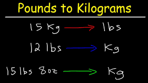 How To Convert From Pounds To Kilograms And Kilograms To Pounds Youtube