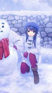 Maybe you would like to learn more about one of these? Anime Girl And Snowman Snowy 1125x2436 Iphone 11 Pro Xs X Wallpaper Background Picture Image