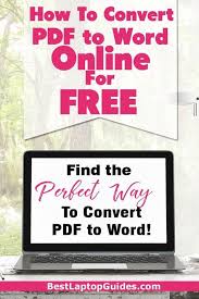How To Convert Pdf To Word Online Free Tip Guide Tech Convert Pdf Word Online Internet Doc Word Online Words Help Finding A Job