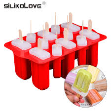 Create your own popsicles with this silicone mold! Silikolove Diy Frozen Popsicle Molds Silicone Freezer Ice Cream Mold Reusable Silicone Ice Pop Mold Lolly Moulds With Sticks Ice Cream Makers Aliexpress