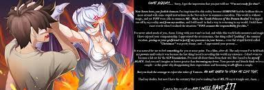 Never say no to Mari [Monster Girl Encyclopedia] [Monster Girl] [Demon]  [Succubus] [Lilim] [Black Sclera] [Mari] [Living together] [Fake  girlfriend] [SCP?] [Angry] [Pissed] [Anger Vein] [Imminent non-con]  [Imminent reverse rape] : r/MonsterGirlCaps