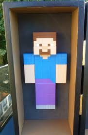 Minecraft, mine craft, mc, steve, minecraft steve, steve minecraft, minecraft character, pixel, microsoft, notch, mojang, xbox, pc, 8bit, pixel art, sprite. Minecraft Steve Model With Bonus Double Chest 20 Steps With Pictures Instructables