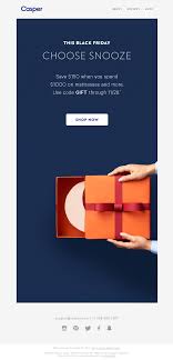Caspersleep Sent This Email With The Subject Line Every Friday Is Black Friday When Your Eyes Are Closed Becaus Email Design Black Friday Email Black Friday