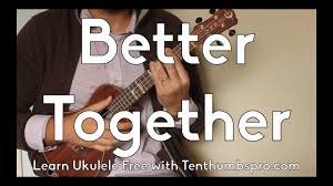 E a d g b e. Better Together How To Play Jack Johnson Ukulele Tutorial With Play A Long And Tabs Youtube