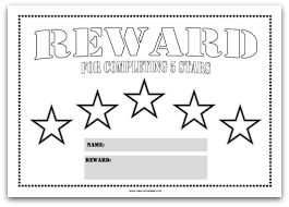 Colourful Reward Charts For Kids